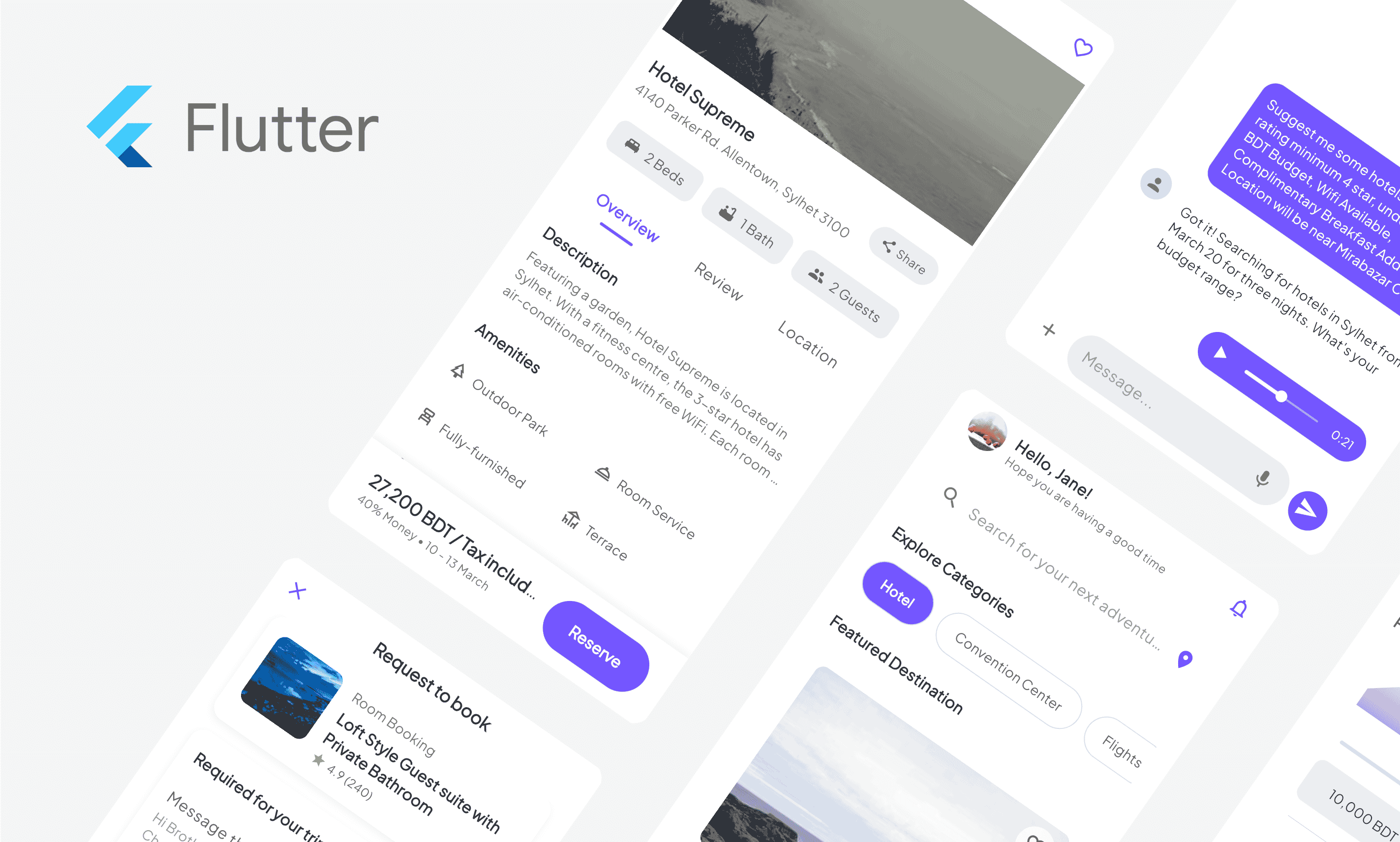 AI Travel - Flutter AI Travel App UI Kit