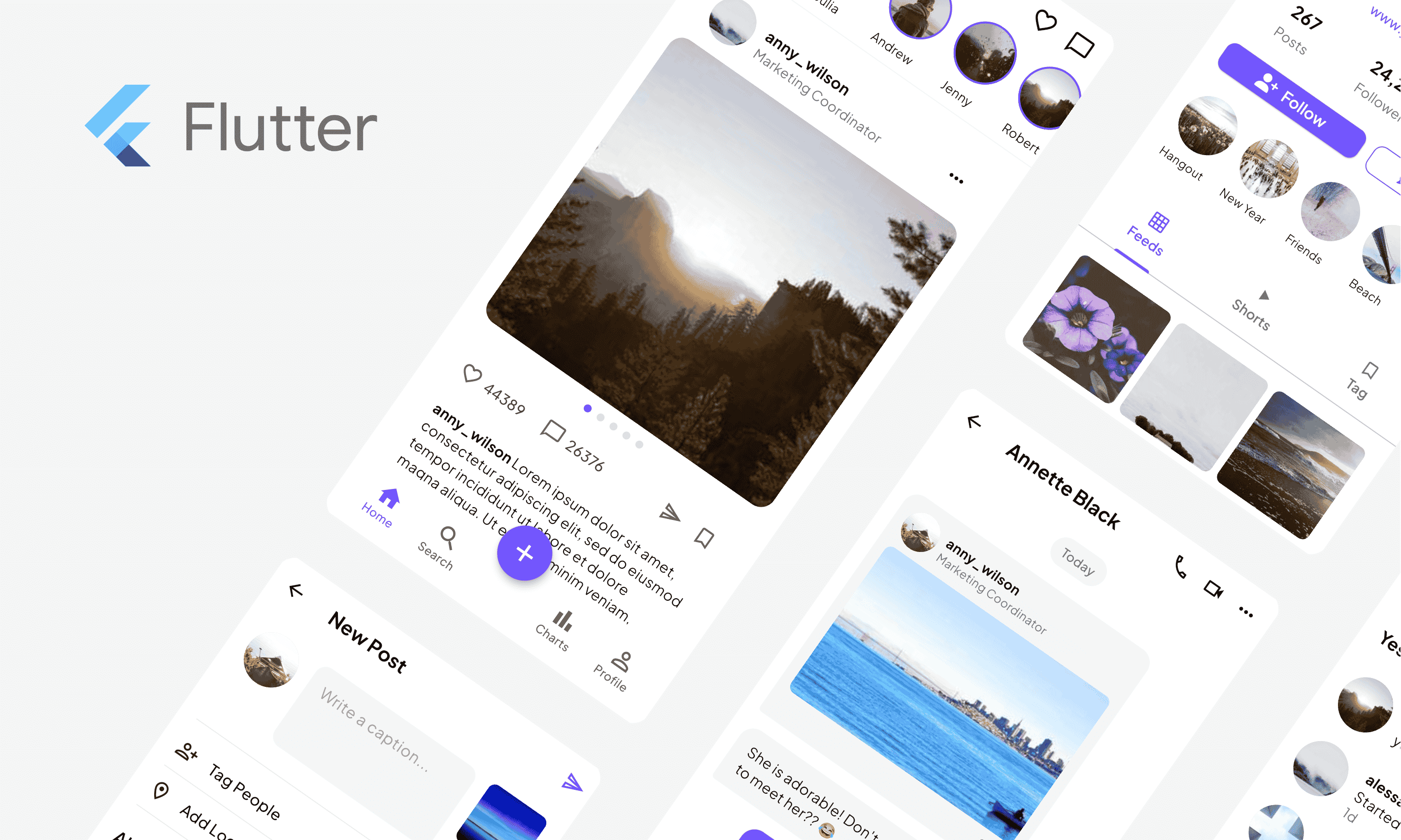 Socialize - Flutter Social Media UI Kit